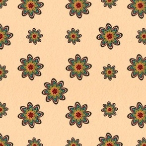 Cutout Floral Fabric, Wallpaper and Home Decor