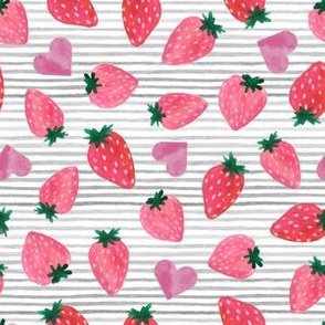 strawberry heart stripes