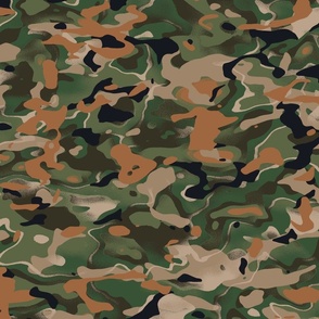 Camouflage Camo Tan Fabric, Wallpaper and Home Decor | Spoonflower