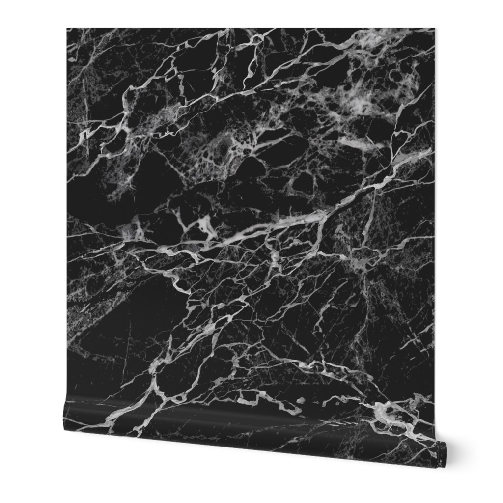 Large Black Faux Marble