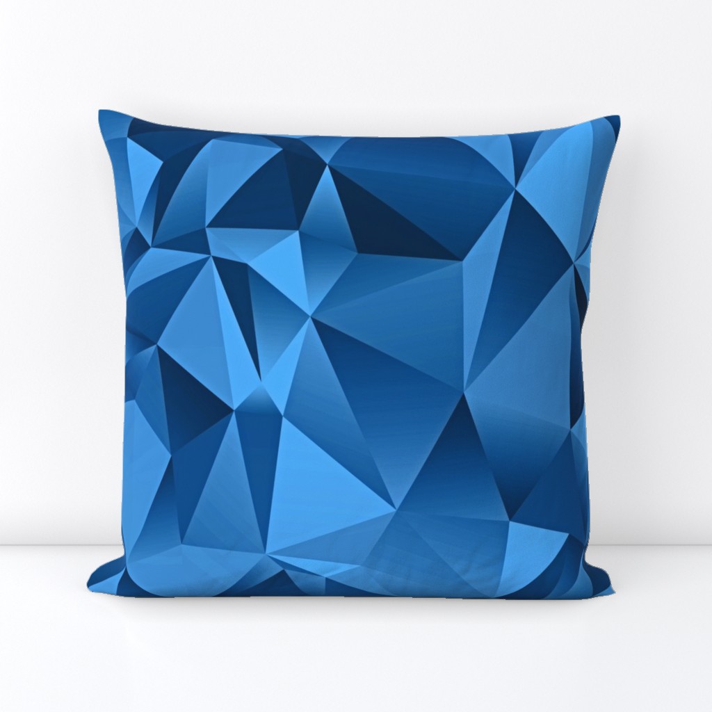 3D Triangles in Blue and Dark Blue