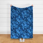 3D Triangles in Blue and Dark Blue