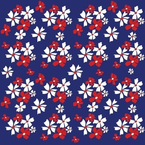 Patriotic Vintage Floral 