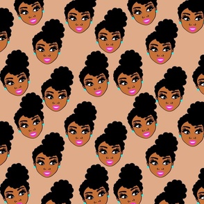 Black Woman Fabric, Wallpaper and Home Decor | Spoonflower