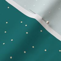 Delicate spots pattern on teal