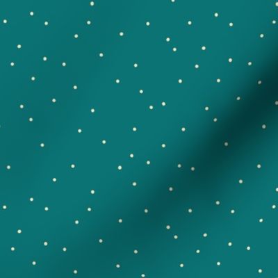 Delicate spots pattern on teal