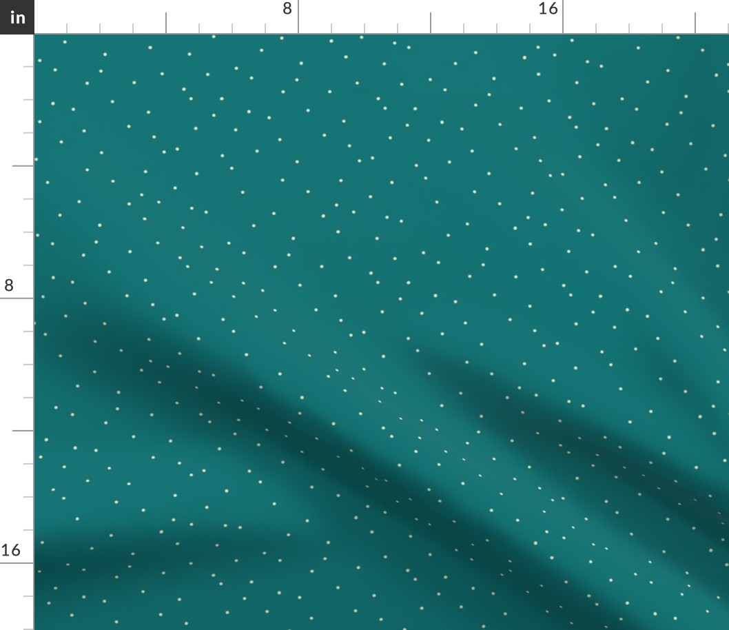 Delicate spots pattern on teal