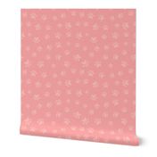 Tone on Tone Pawprints Medium Bubblegum Pink