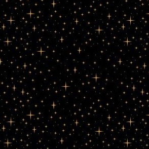 Starry Night Gold on Black