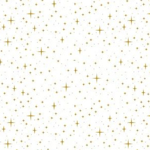 Starry Night Gold on White