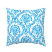 Triceratops Damask - large - sky blue