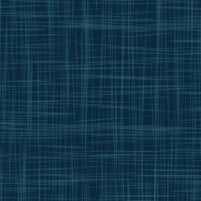 Faux Linen Textured Solid Dark Gatsby Blue Extra Large