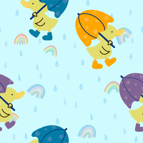 Puddle ducks and rainbows