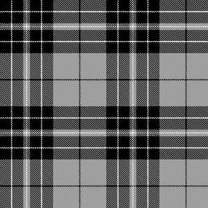 Silver Gray Plaid Small