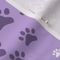 Purple Pawprints Large Lavender