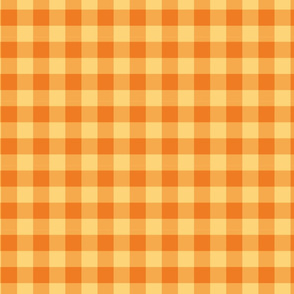 Orange Gingham