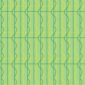 linear grid in green by rysunki_malunki