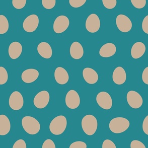 egg shaped polks dots by rysunki_malunki