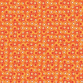 orange dotted abstract by rysunki_malunki