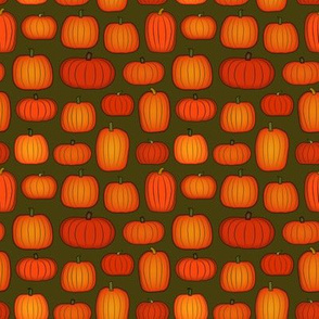 Pumpkins Small Forest Green