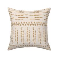 Boho Tribal Cowgirl Dashed Geometrics Horizontal - cream - medium 