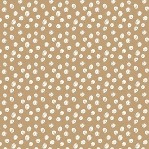 Spot Dotty - mini micro dot - Beige and cream 