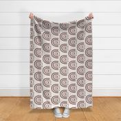 Be Kind Leopard Boho Rainbow Neutral Rotated - large scale