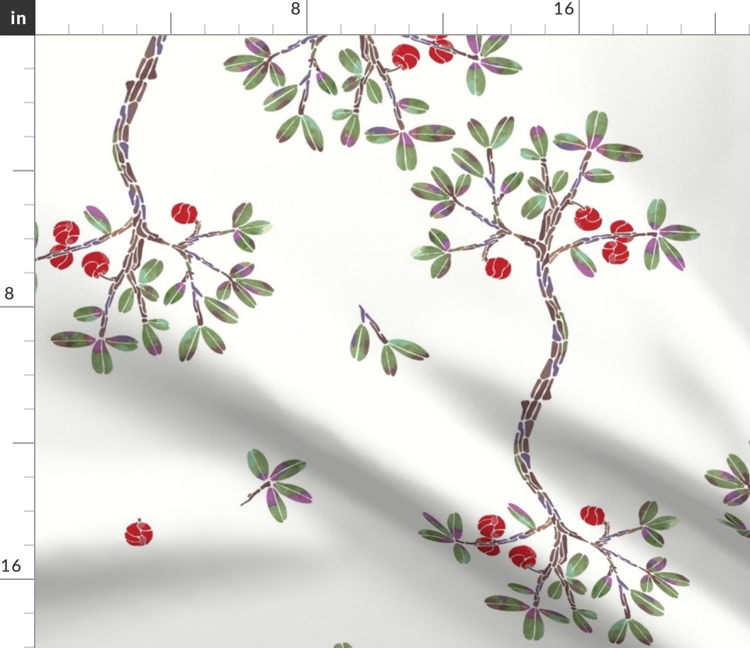 Bonsai Tree - lingonberry [white] large