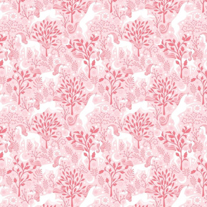 Pink Monotone Unicorn Forest | MEDIUM