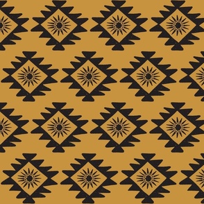 aztec sun mustard black