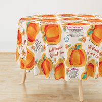 Watercolor Pumpkin Easy Cut and Sew Stuffie