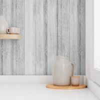 Bigger Scale - Rustic Farmhouse Wood Texture in Light Grey