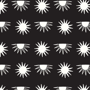 black and white suns large scale