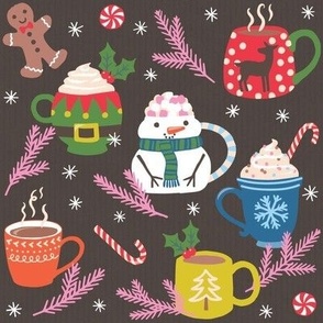 Christmas cocoa mugs