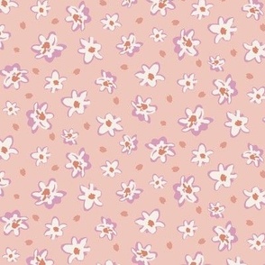 Rough funky floral - pink