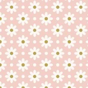 daisies and dots pink