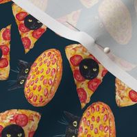 Pizza cat small navy