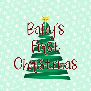 Baby's First Christmas 18" Panel