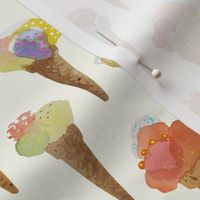  Ice cream cones GELATO vanilla