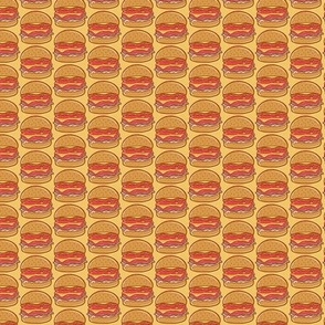 Cheeseburgers on Yellow - Tiny
