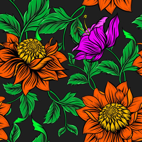 Flowers,floral motifs pattern 
