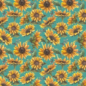 Sunflower turquoise