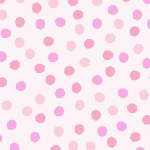 pastel pink  and blush spots, dots