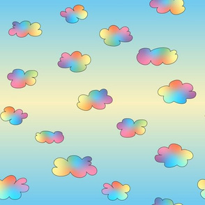 Rainbow clouds