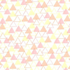 pastel warm color triangles small scale