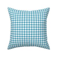 Houndstooth Pattern - Blueberry Sorbet and White