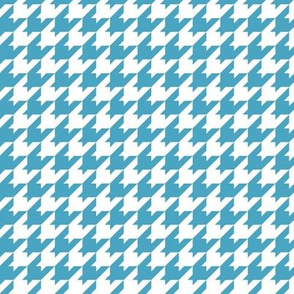 Houndstooth Pattern - Blueberry Sorbet and White