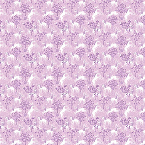 Purple Monotone Unicorn Forest | SMALL