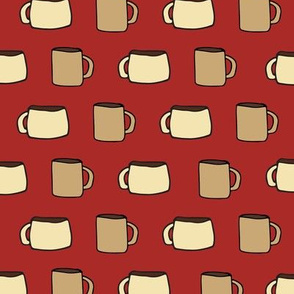 Mugs Medium on Red