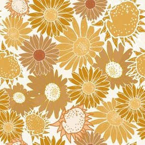 Sunfloral on cream 